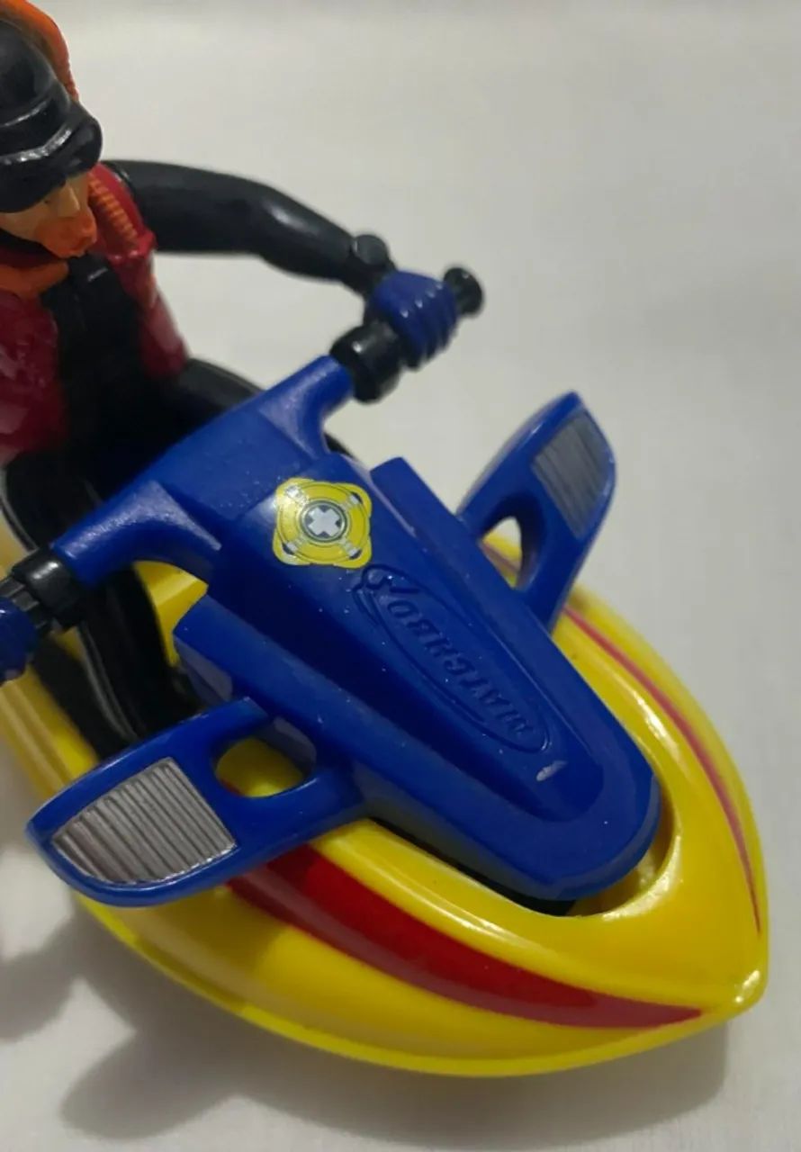 Matchbox Sea-Doo Watercraft Pull String With Rider 2001 Vintage - Foto 4