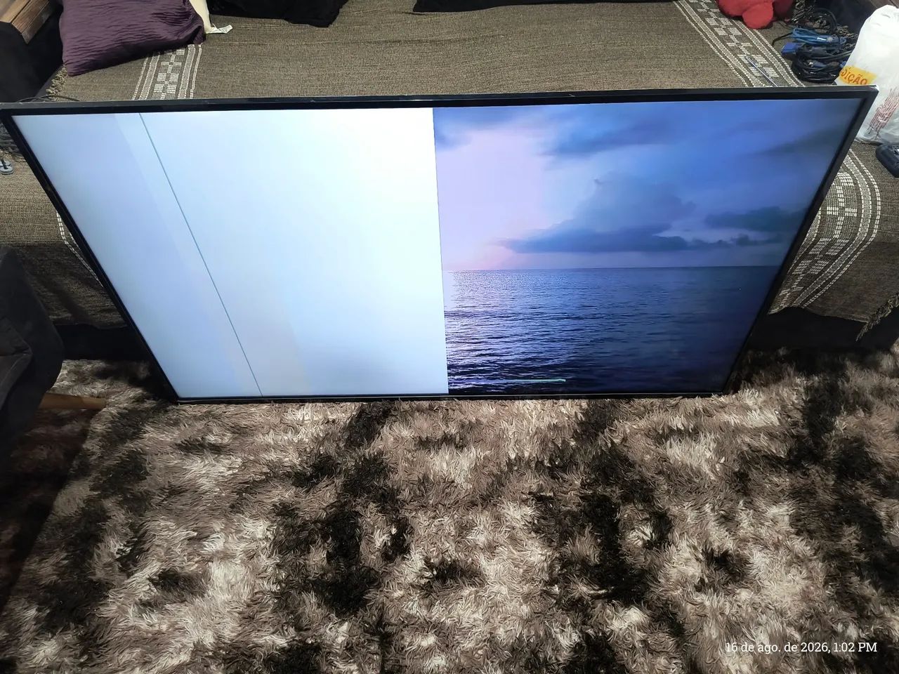 Tv LG 65 polegadas com defeito na tela para concerto ou retirar peças  - Foto 3