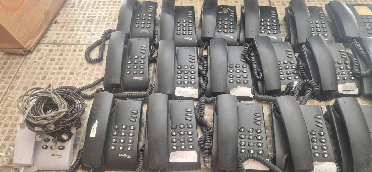 Lote telefone com fio 22 unidades + acessórios - Foto 2