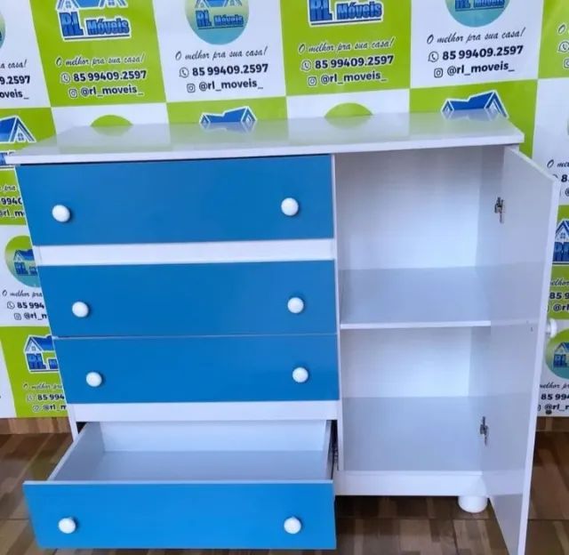 CÔMODA 4 GAVETAS EM MDF - APROVEITE! - Foto 3
