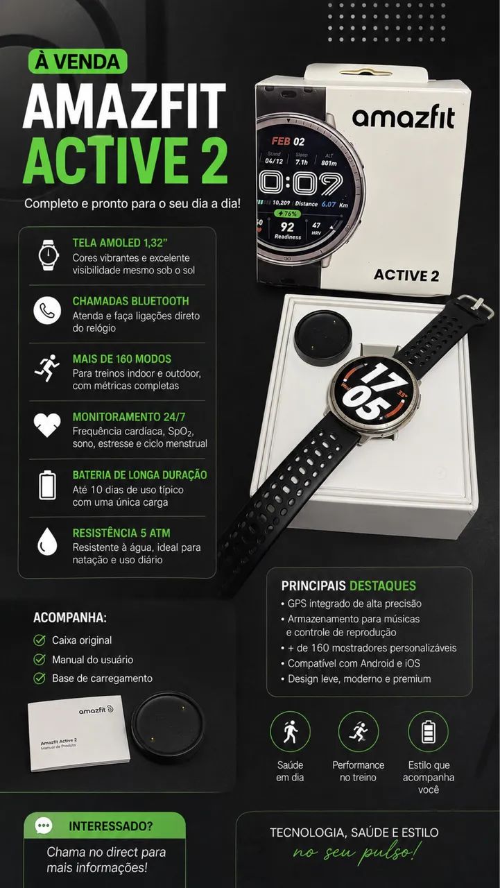 Smartwatch Amazfit Active 2