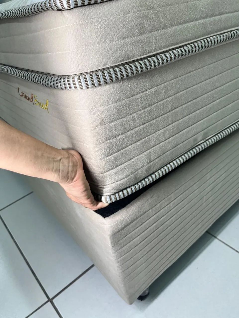 Super Cama QUEEN SIZE Grand Sued EM PROMOÇÃO! - Foto 3