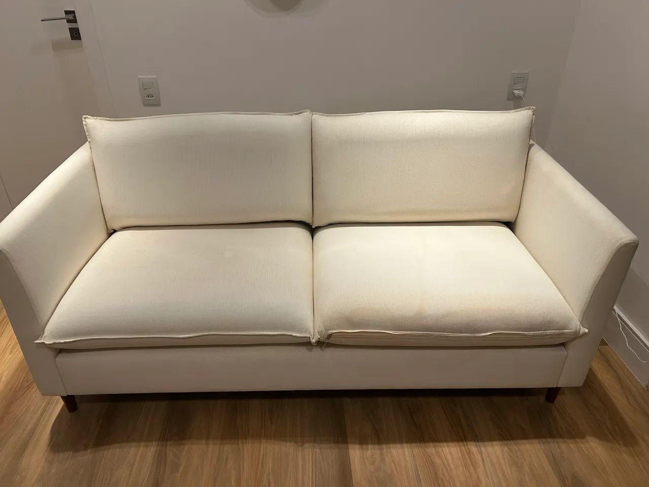 Sofá 3 Lugares Westwing Off White