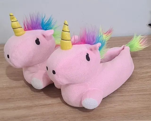 pantufa unicórnio rosa - Foto 3