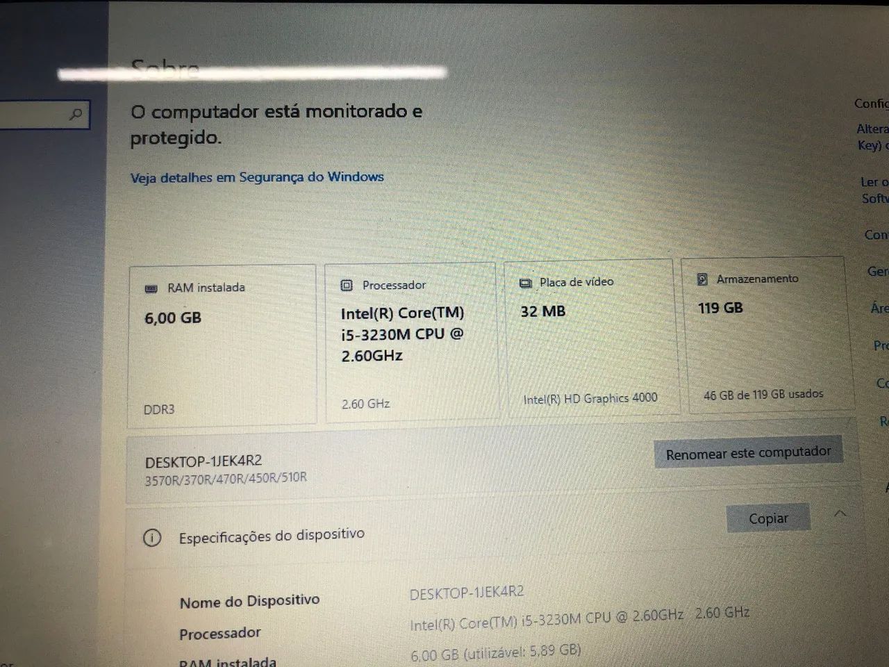 Notebook Samsung i5 / 6gb / SSD - Foto 4
