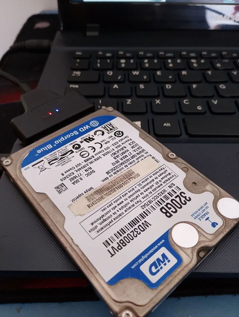 HD de 320 Gigas funcionando perfeitamente!