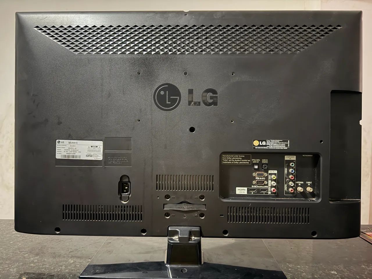 TV LG LCD 32 32LK451C - COM DEFEITO! - Foto 2