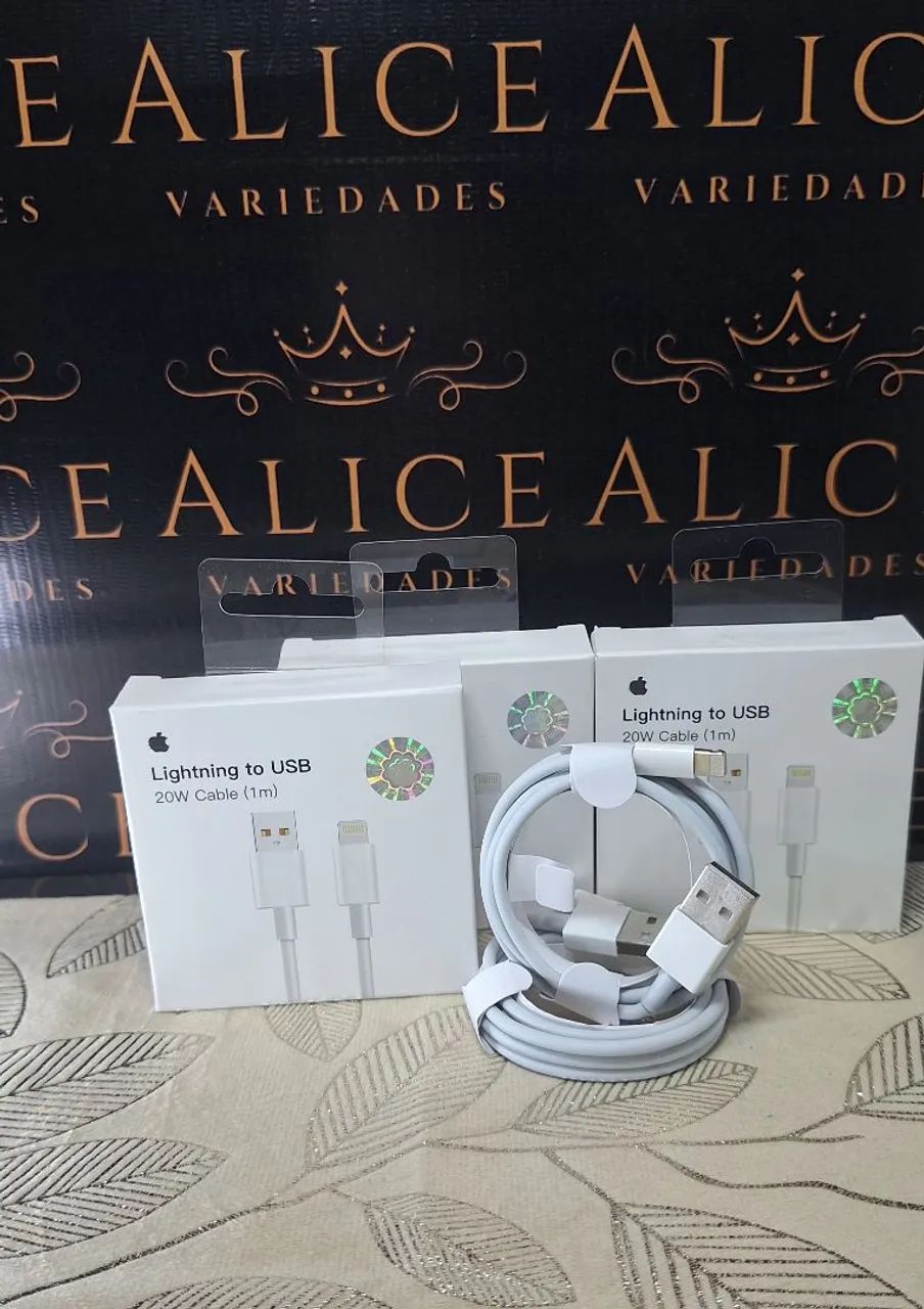 Cabo de iPhone USB lightning 