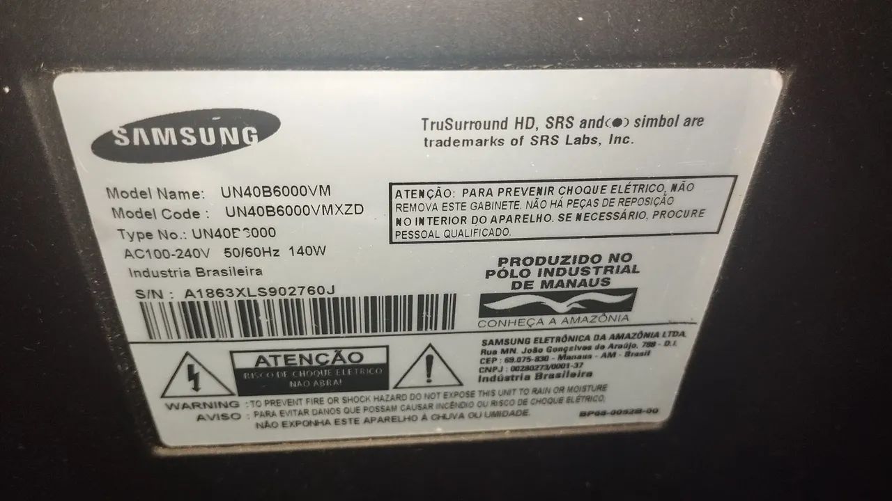 TV Samsung LED 40" - Full HD - Foto 4
