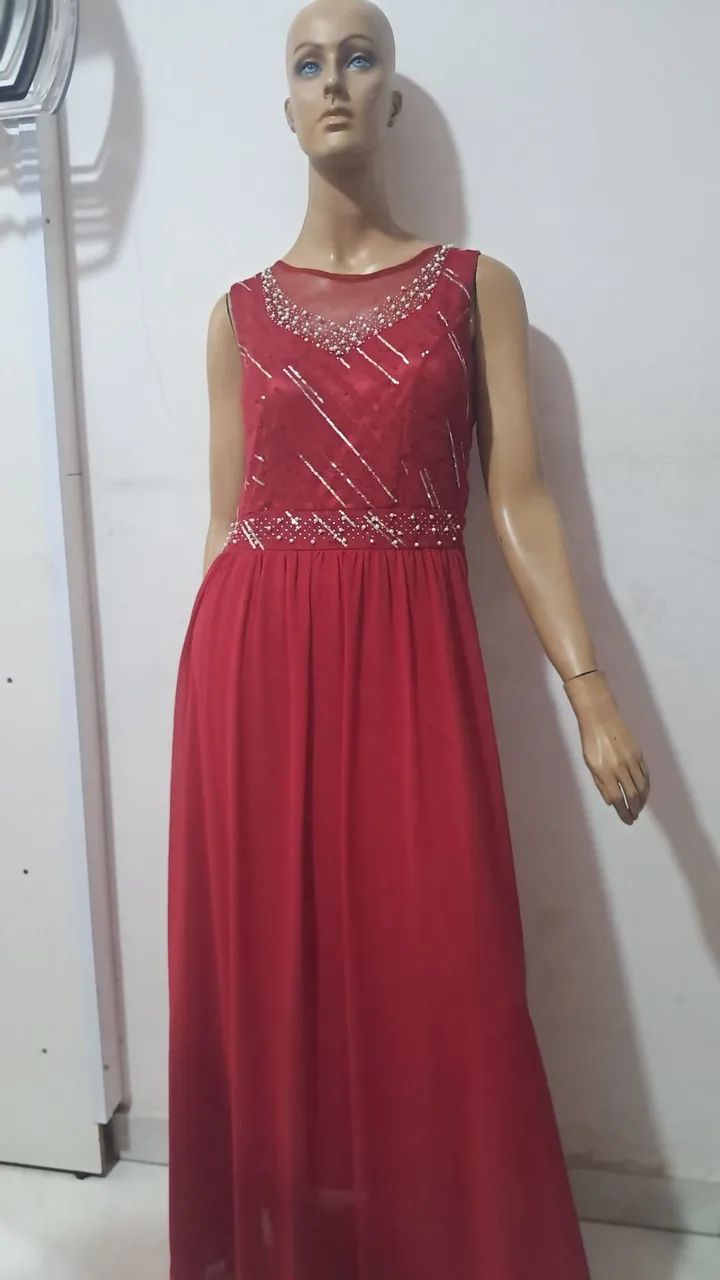 Vestido de festa longo 
