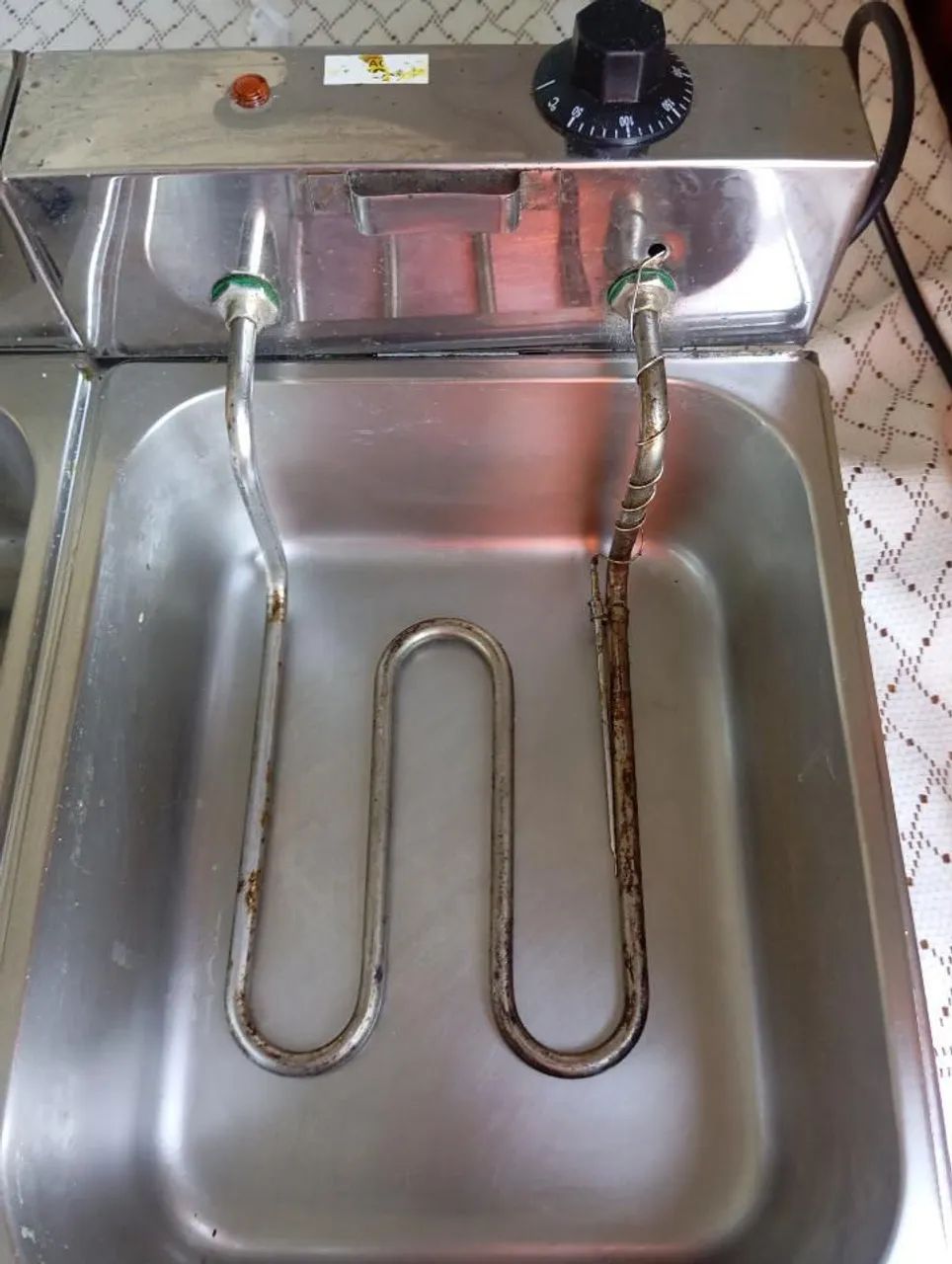 Fritadeira Dupla Inox 2 Cubas com Cestos  - Foto 5