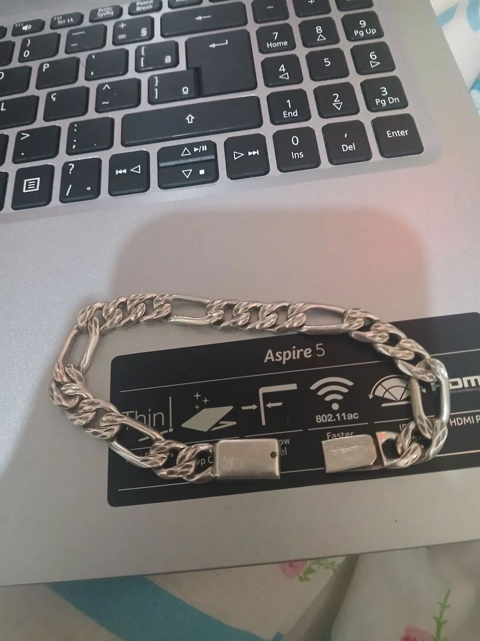 Pulseira de prata  - Foto 4