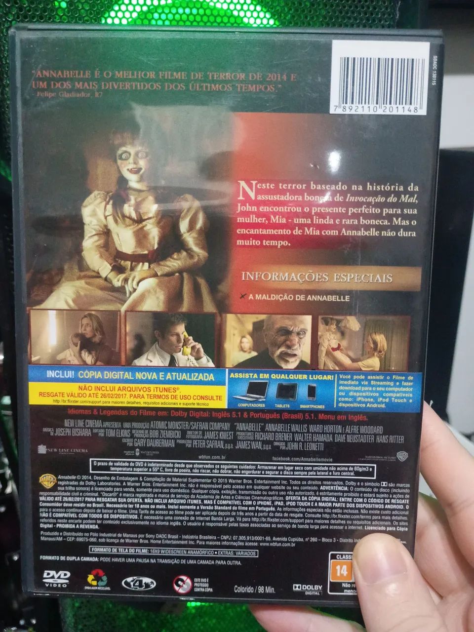 Dvd Annabelle original conjuverse - Foto 2