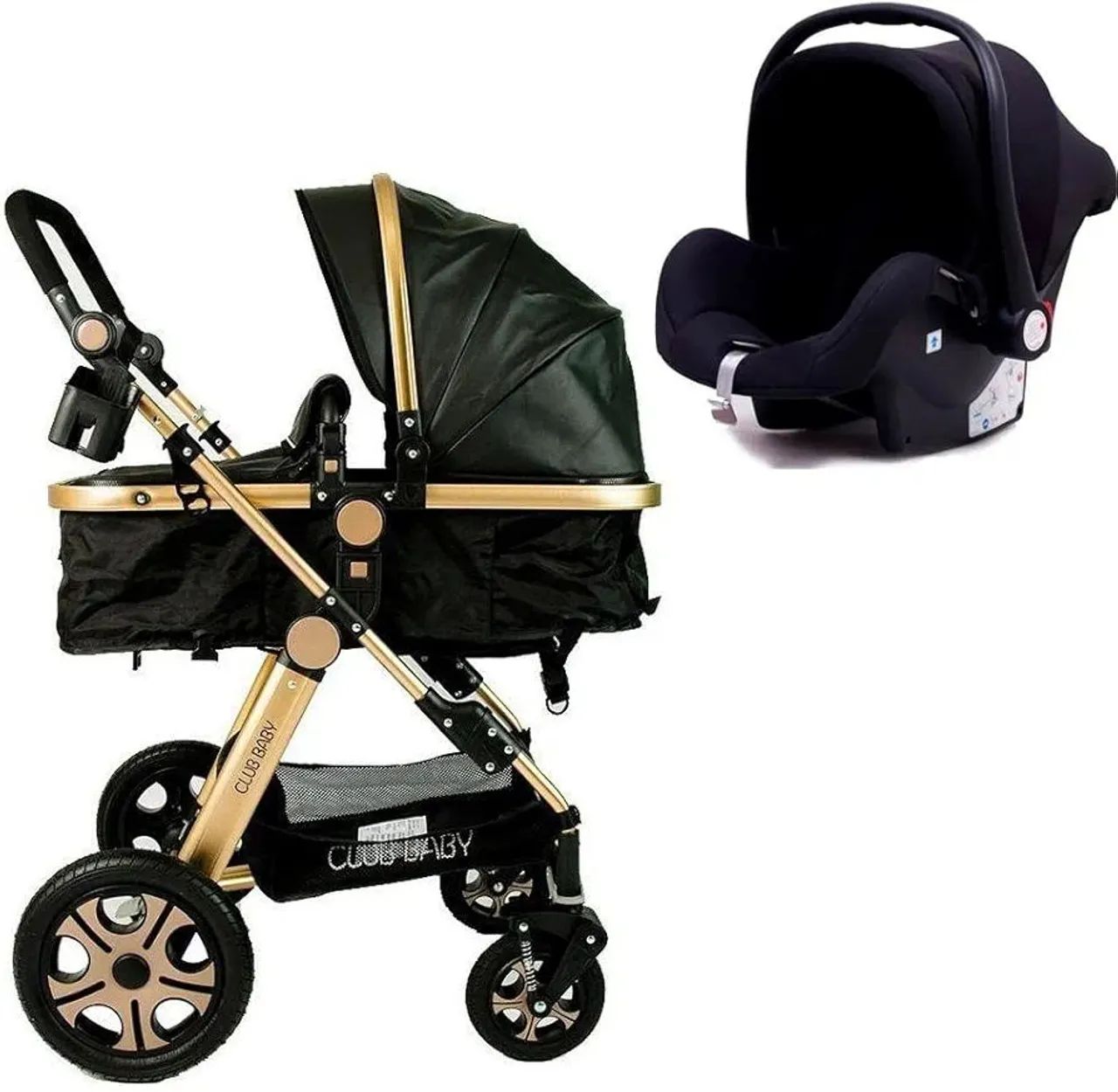 Carrinho Completo 3 EM I Com Moisés e Bebe Conforto - Modelo Europeu