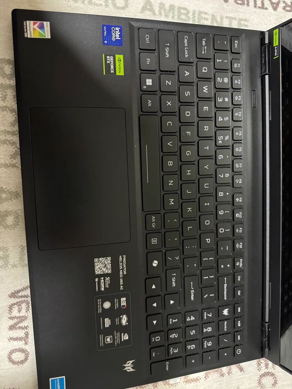 Notebook Acer Predator 16S Oled cpu I9 gpu rtx 5070ti 32gb ram ssd 1tb + SSD 2tb gen5 - Foto 2