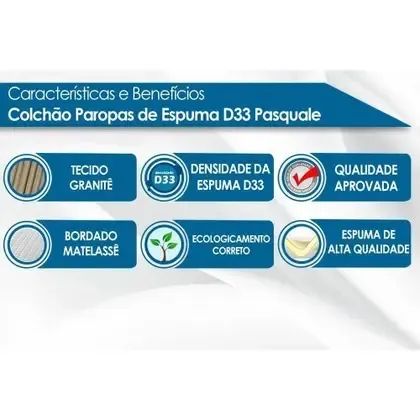 Colchão Pasquale Black D33 Casal l43 - Foto 2