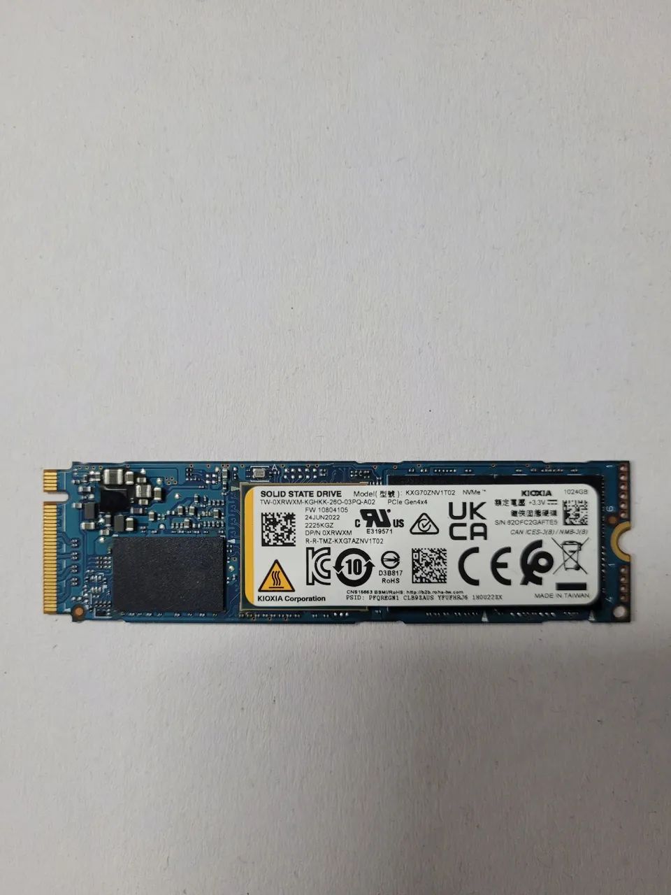 SSD NVME M2 1TB KIOXIA 