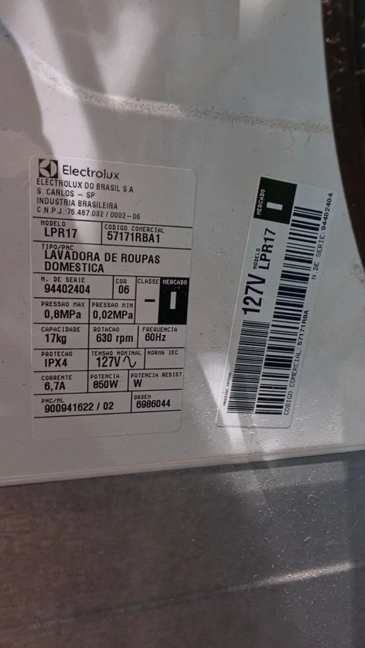 Lavadora de Roupas 17kg Eletrolux - Foto 5