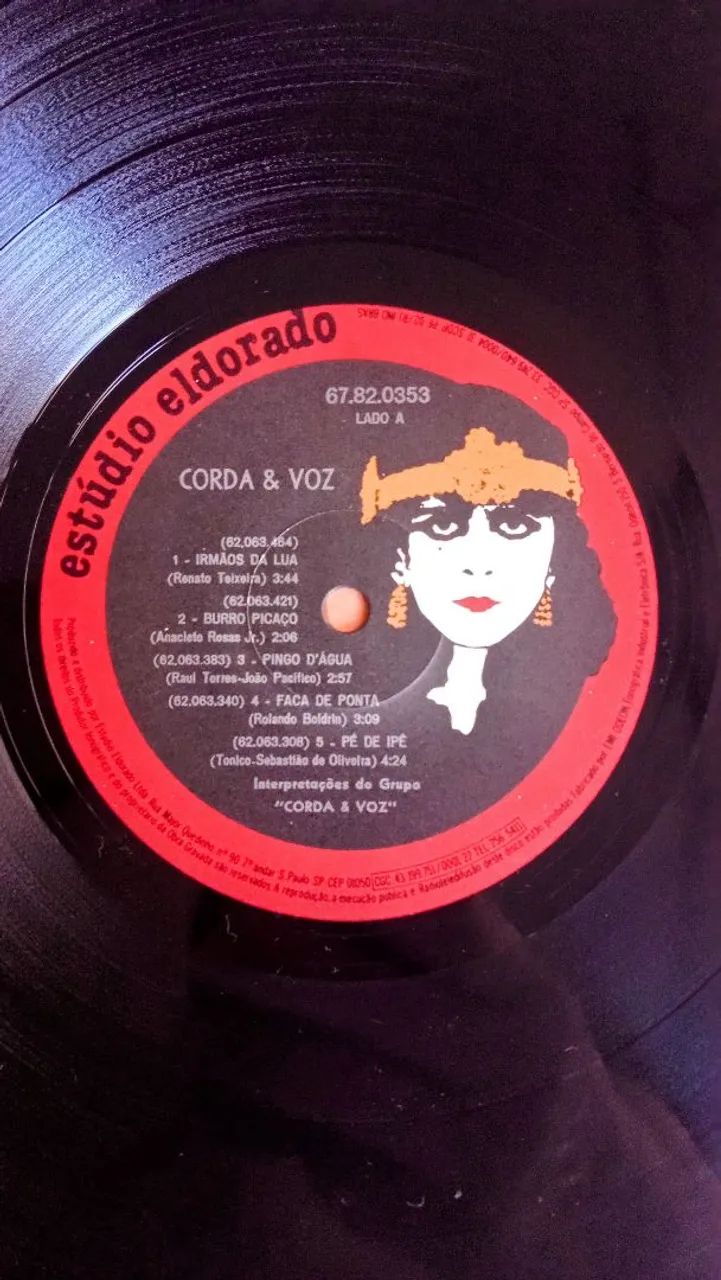 Grupo Corda e Voz, disco de Vinil Autografado  - Foto 2