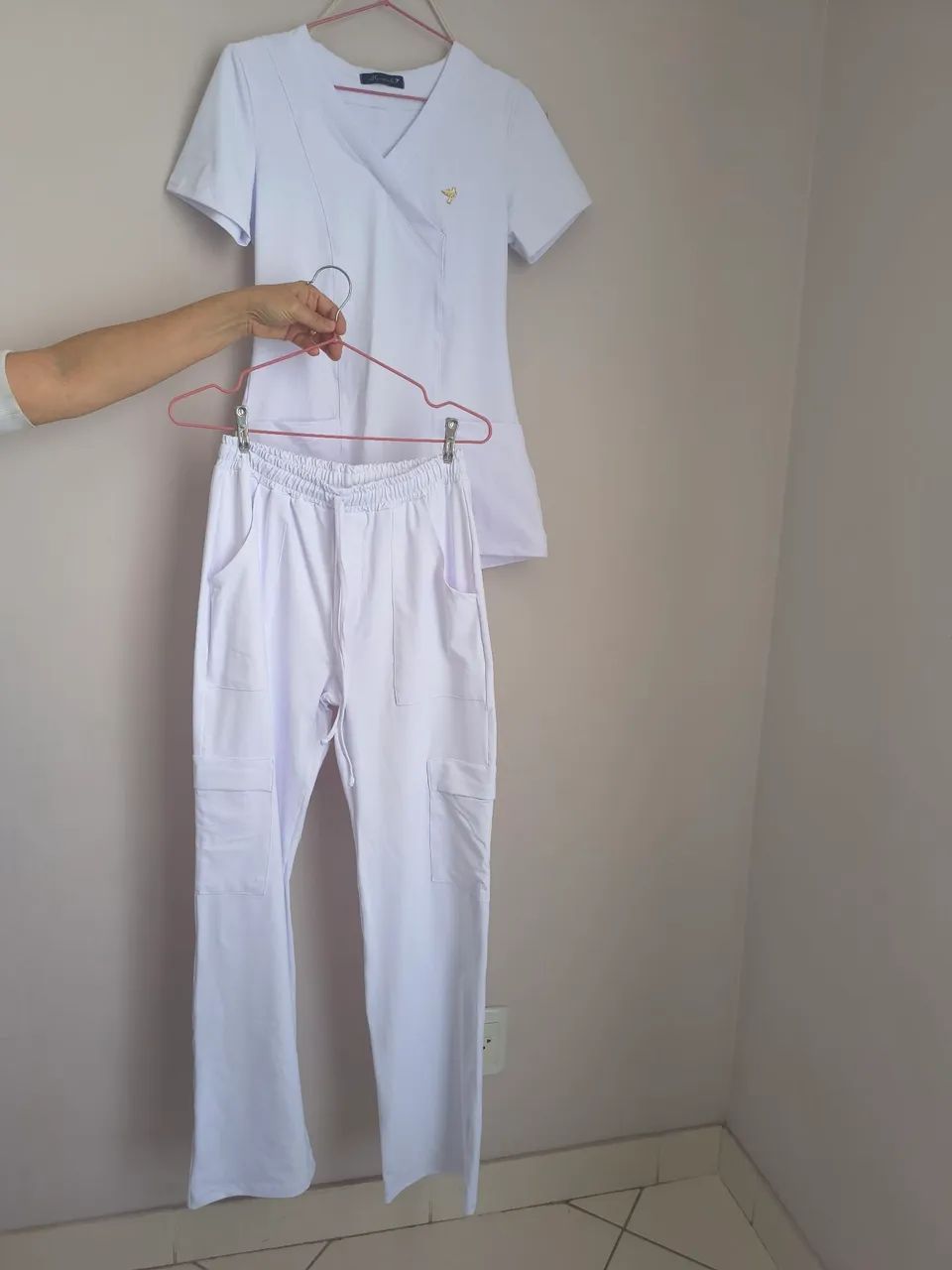 Pijama cirúrgico Branco P - Foto 3