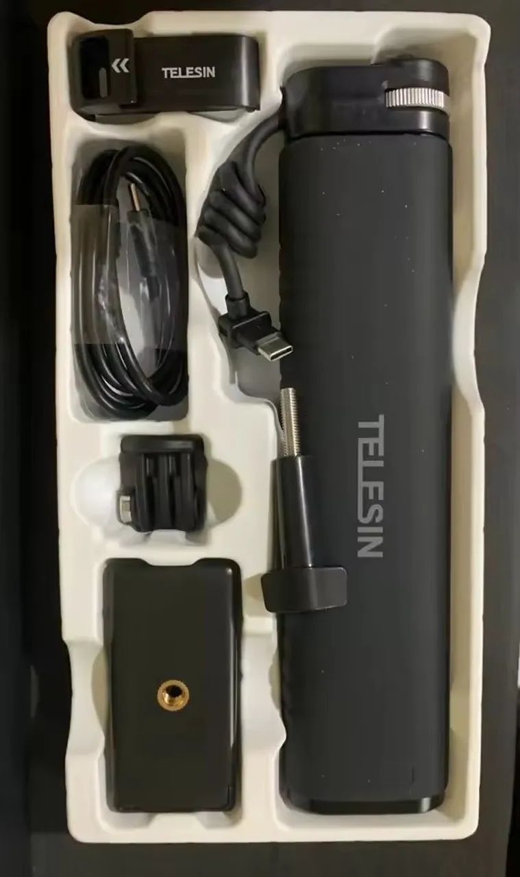 Telesin 10.000mAh 18W Turbo/Bastão extensor Com Bateria/Sua Gopro com até 7 horas bateria - Foto 3