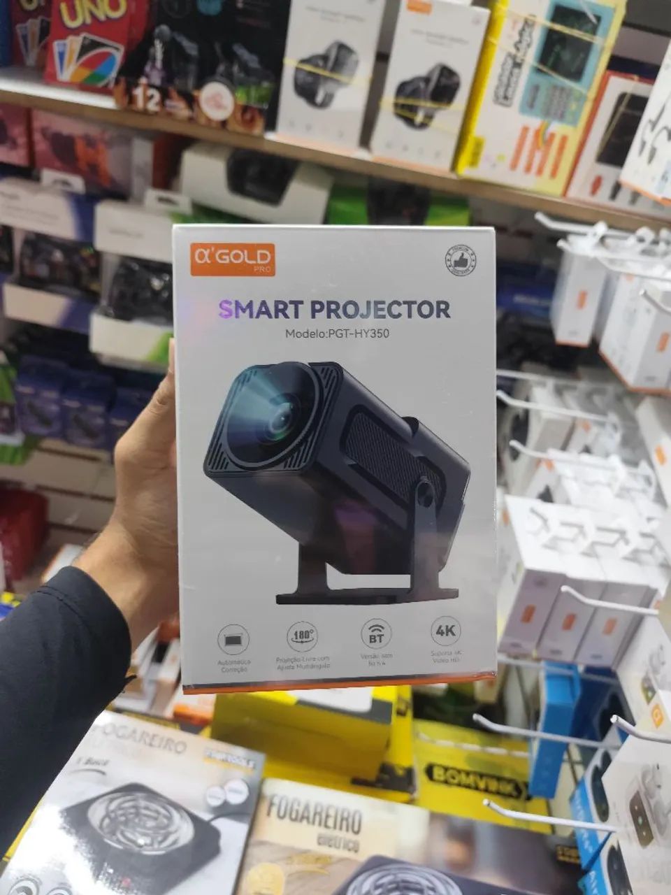 Smart projetor HY-350 4K novo lacrado 
