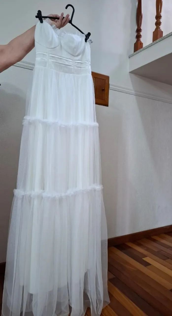 Vestido branco para noivas, debutantes e pré-wedding. - Foto 4