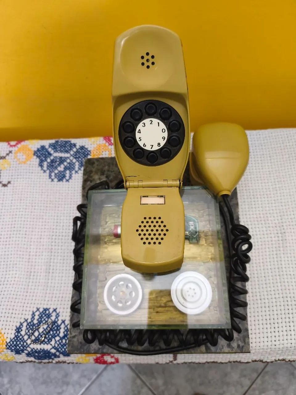  Telefone Gondola Vintage com base de vidro  - Foto 6