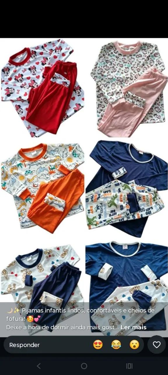Pijamas infantis  - Foto 3