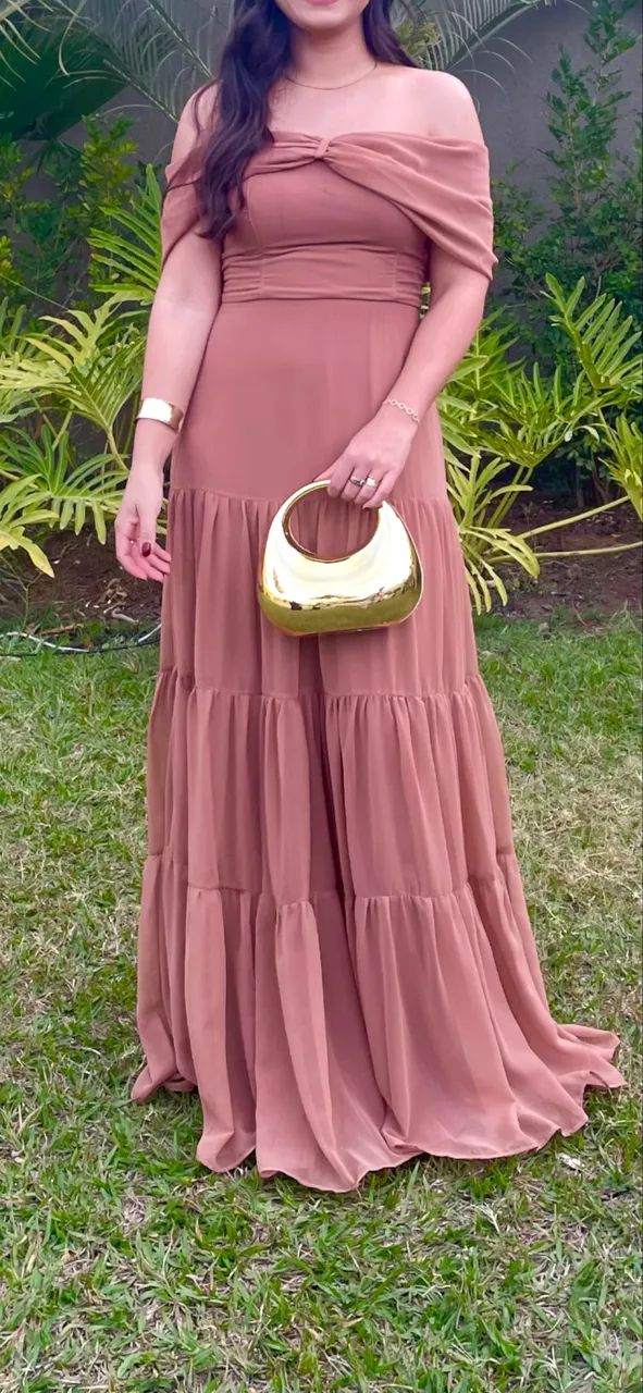 Vestido marrom claro - Usado 1x - Foto 2