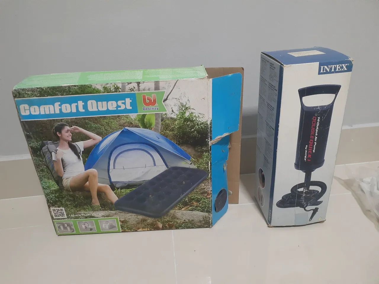 Colchão de ar mais bomba