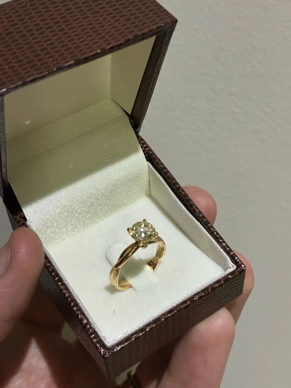 Anel de ouro 18k e diamante - Foto 3