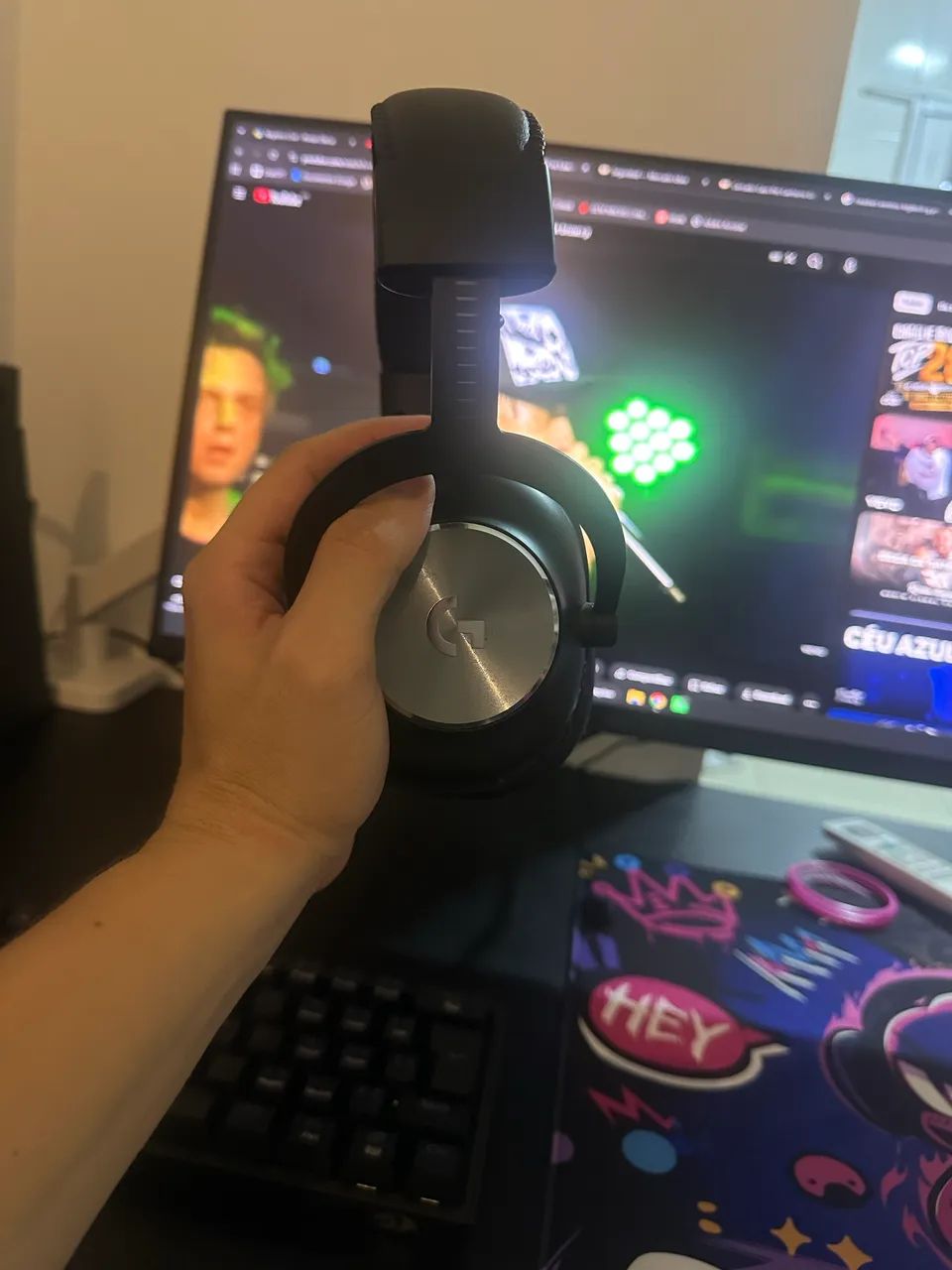 (SEM MICROFONE) Headset Gamer Sem Fio Logitech G PRO X Wireless LIGHTSPEED