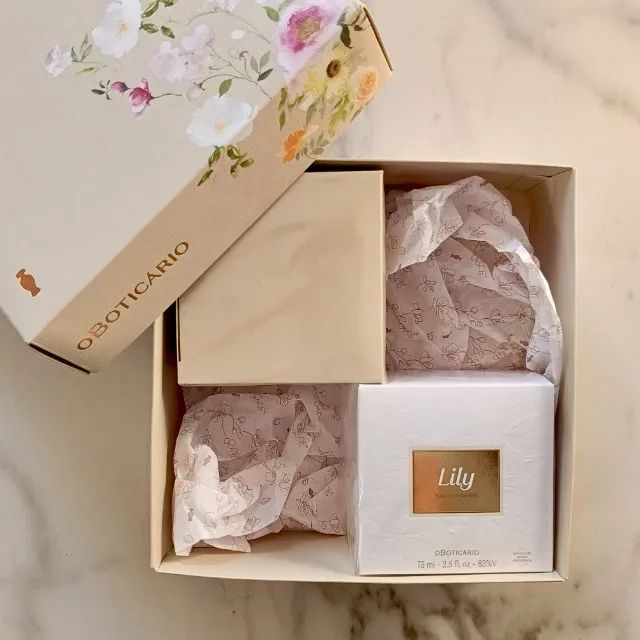 Kit Presente Lily Tradicional Perfume 75ml + Hidratante 250gr - Foto 3