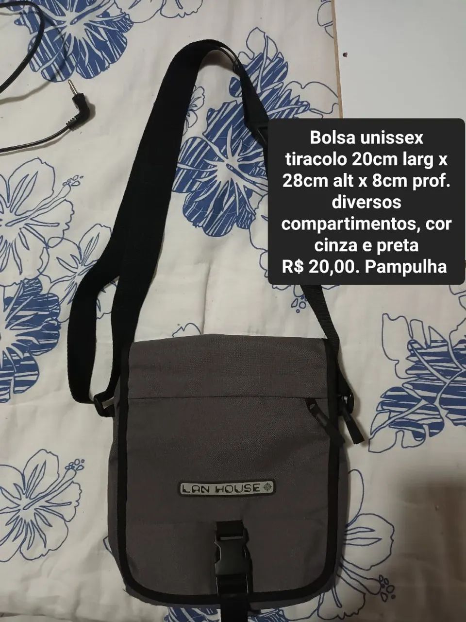 Bolsa tiracolo unissex
