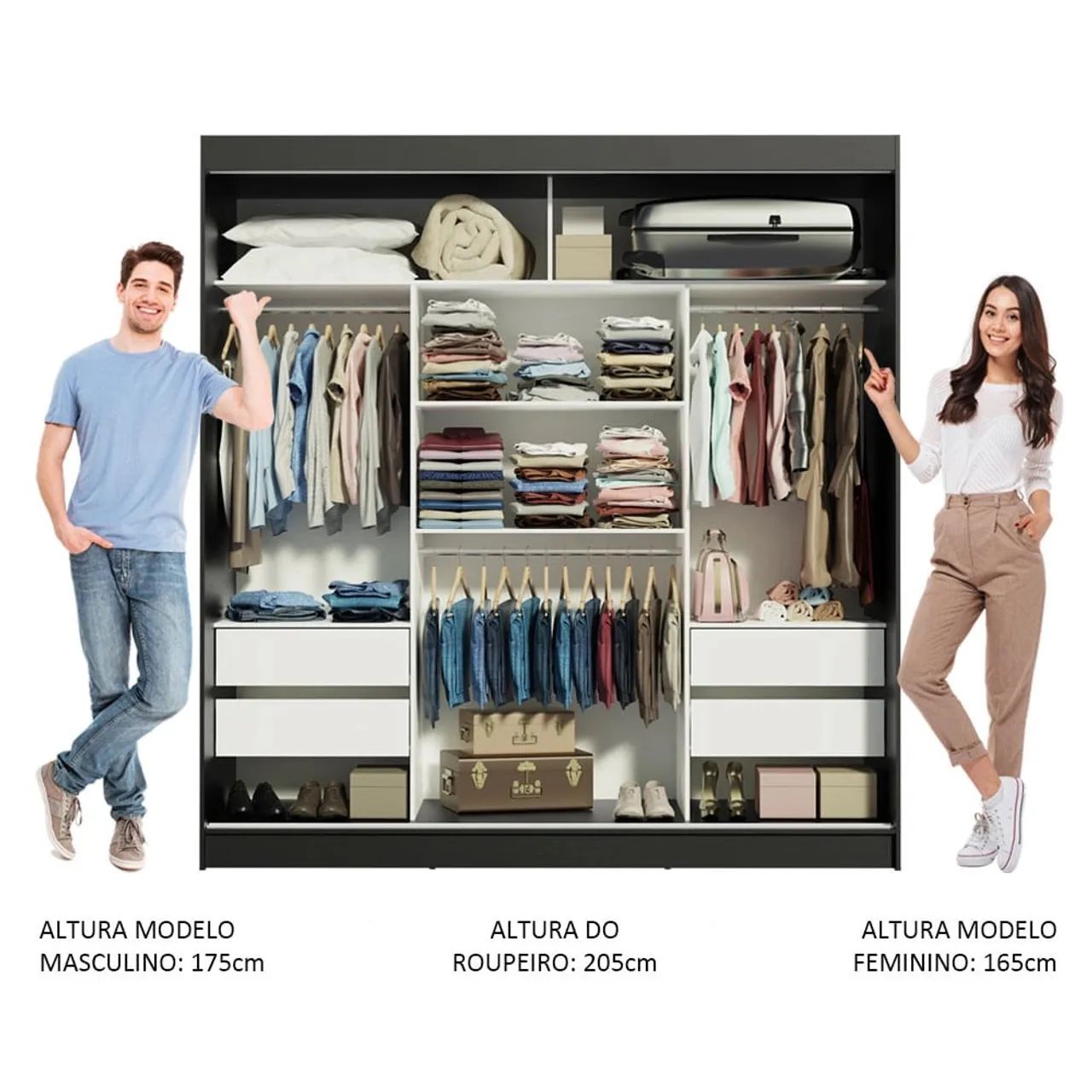 Guarda roupa Madesa Reno Branco  - Foto 2