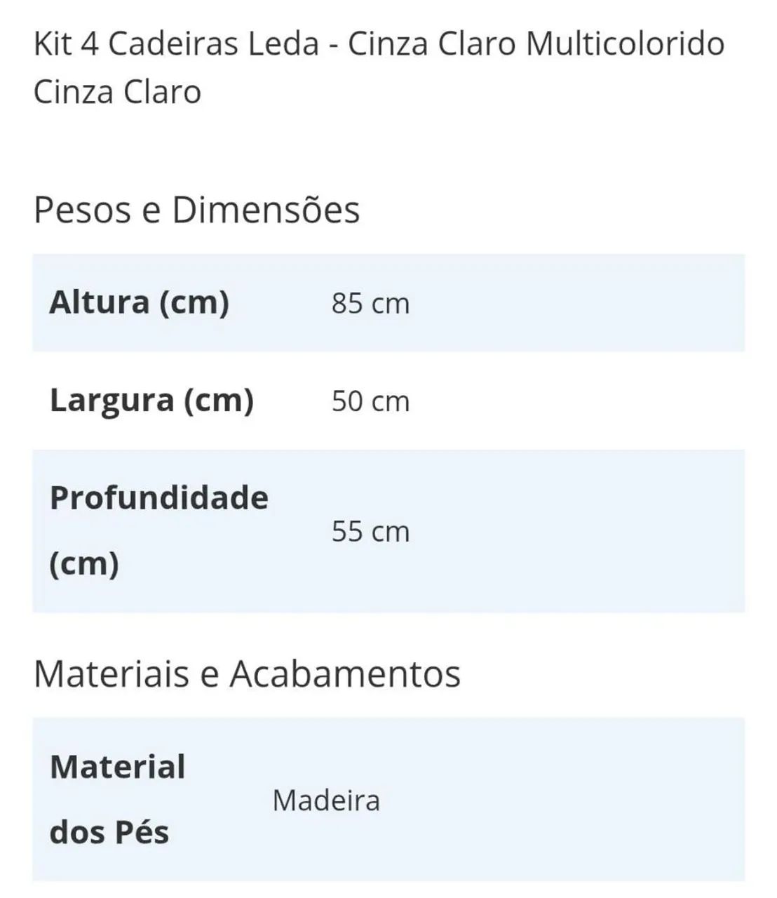 Jogo 4 cadeiras - Foto 5