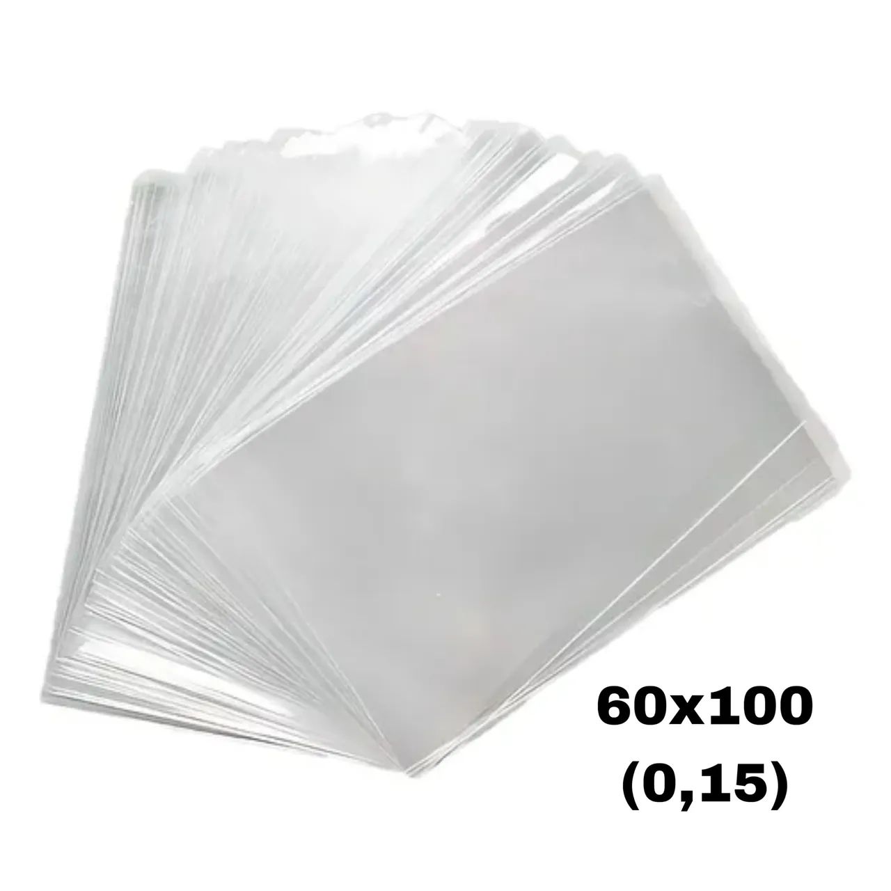 Saco Plástico 60x100 (0,15) 100 Un Transparente Selável 
