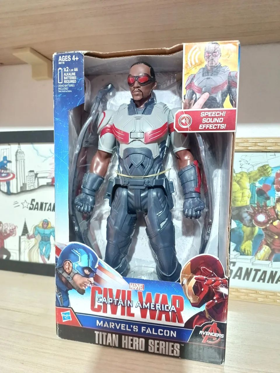Falcão Negro Eletrônico 30cm original marca Hasbro  - Foto 5