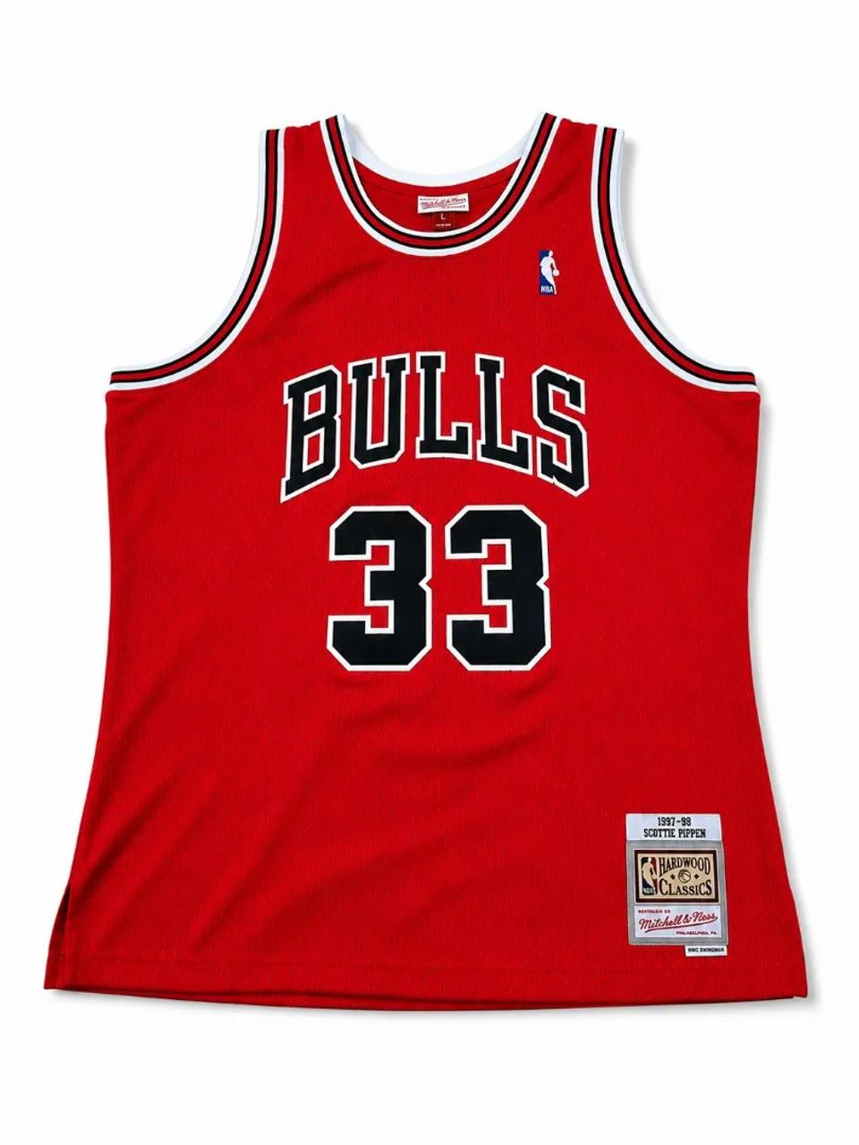 Adidas Bulls Pippen 33 タンクトップ Mサイズ Regata Chicago Bulls Scottie Pippen #33 ? Mitchell & Ness Hardwood