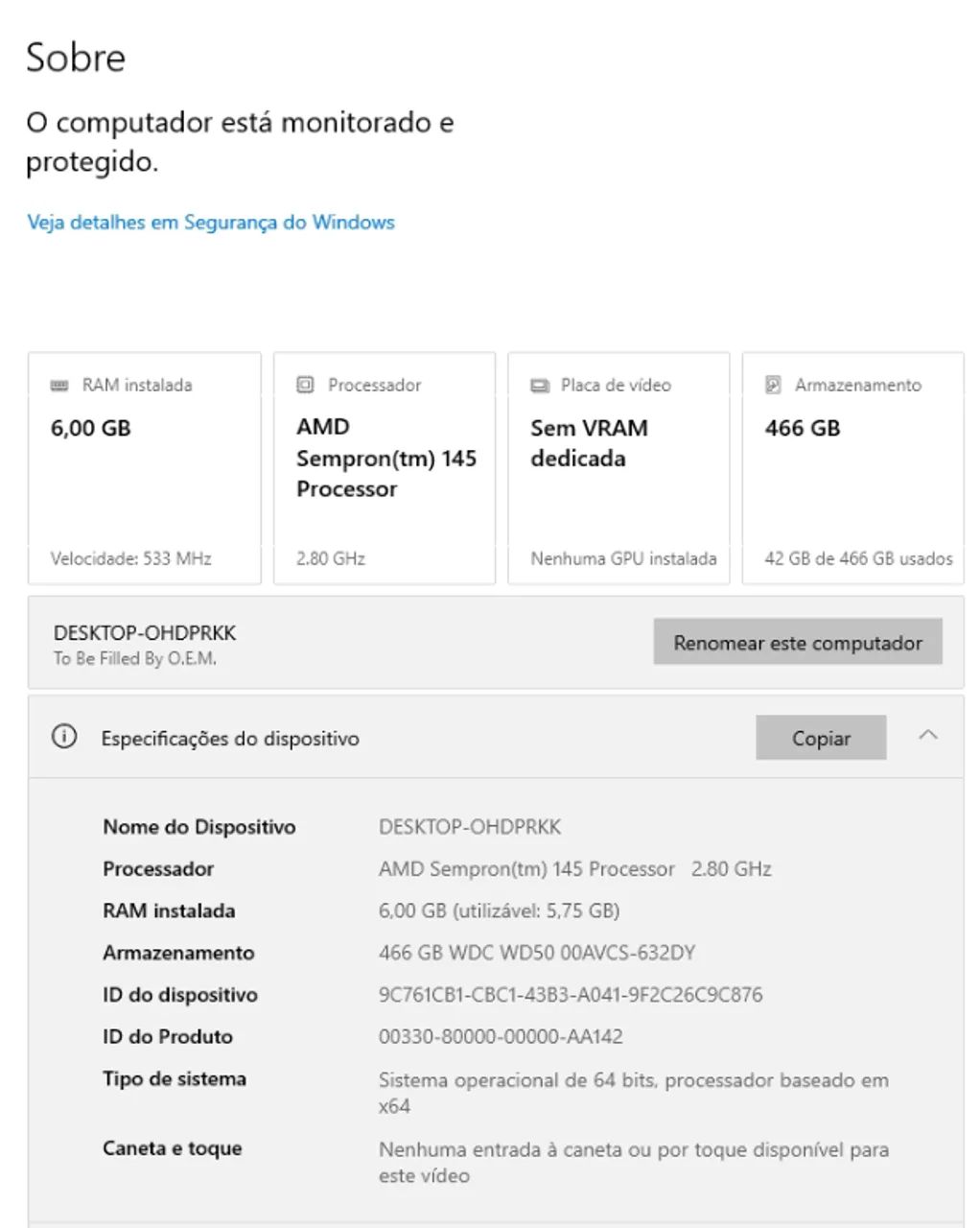 Gabinete / CPU AMD Sempron - Funcionando Perfeitamente - Foto 4