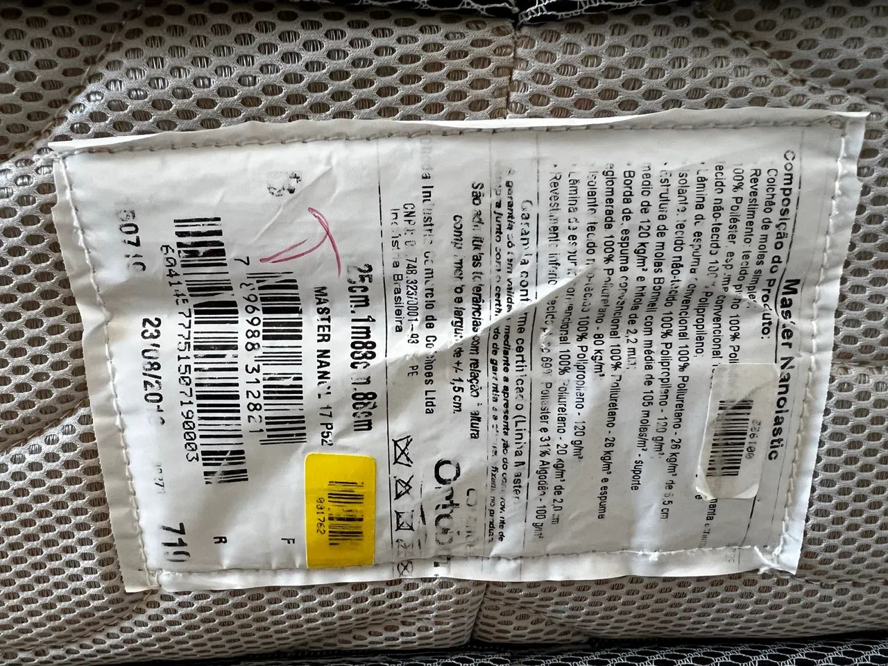 Colchão Ortobom Master Nano Elastic + Base - Solteirão - Foto 2