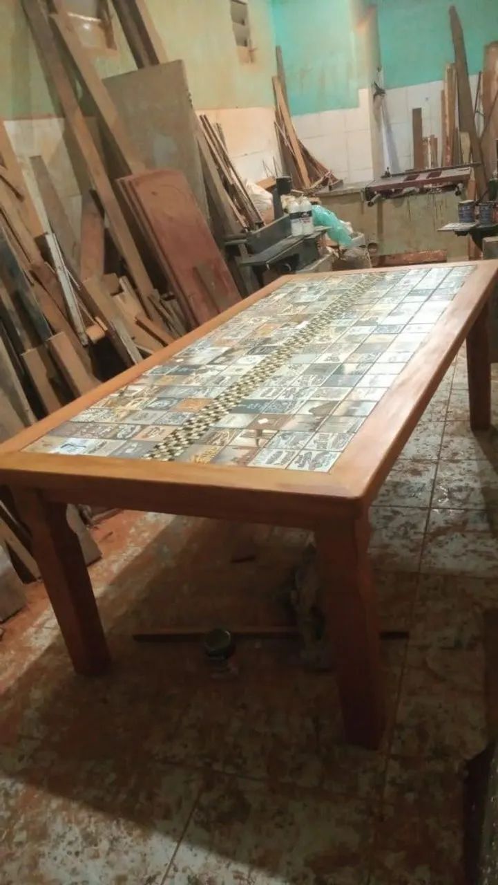 Mesa com ladrinho - Foto 2