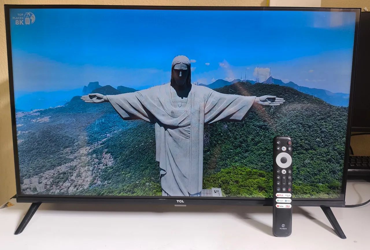 Tv 32 polegadas 4k Android comando de voz 