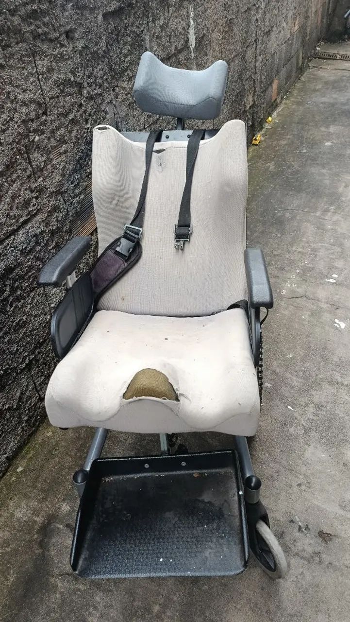 Cadeira rodas tilt reclinável 