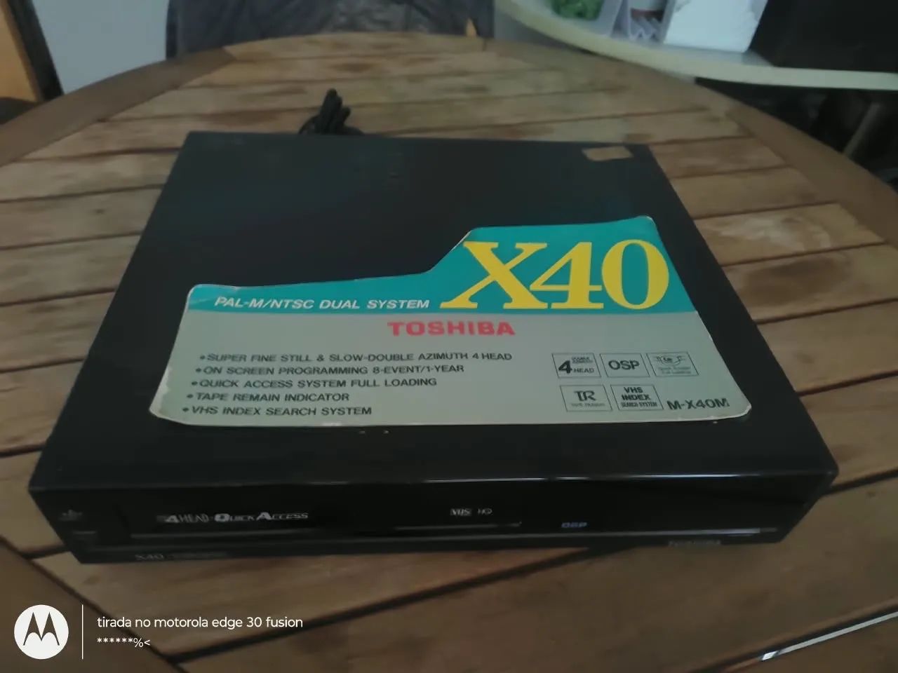 Vídeo cassete Toshiba 4 cabeças 