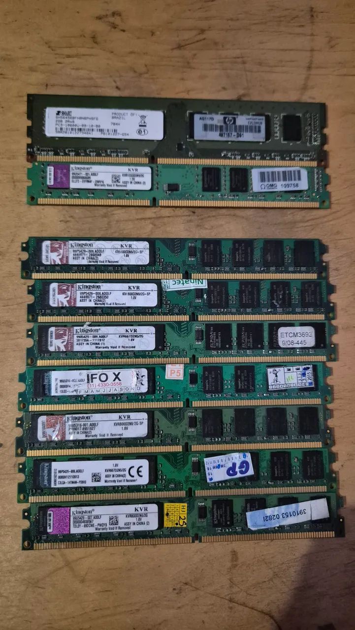 9 unidades Memoria DDR3