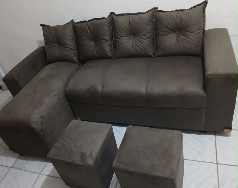 Sofá chaise 4 lugares 