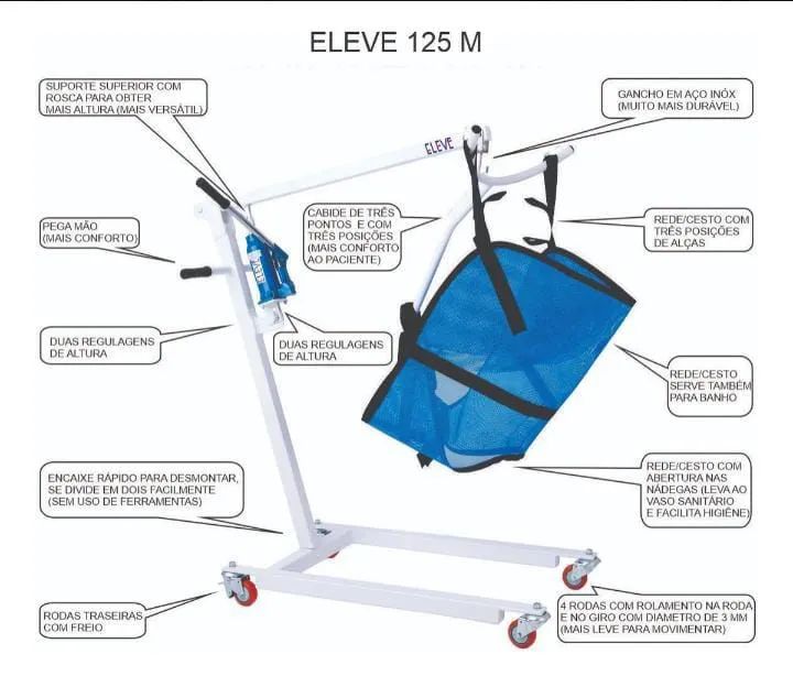 Guincho/elevador de pacientes - Foto 5