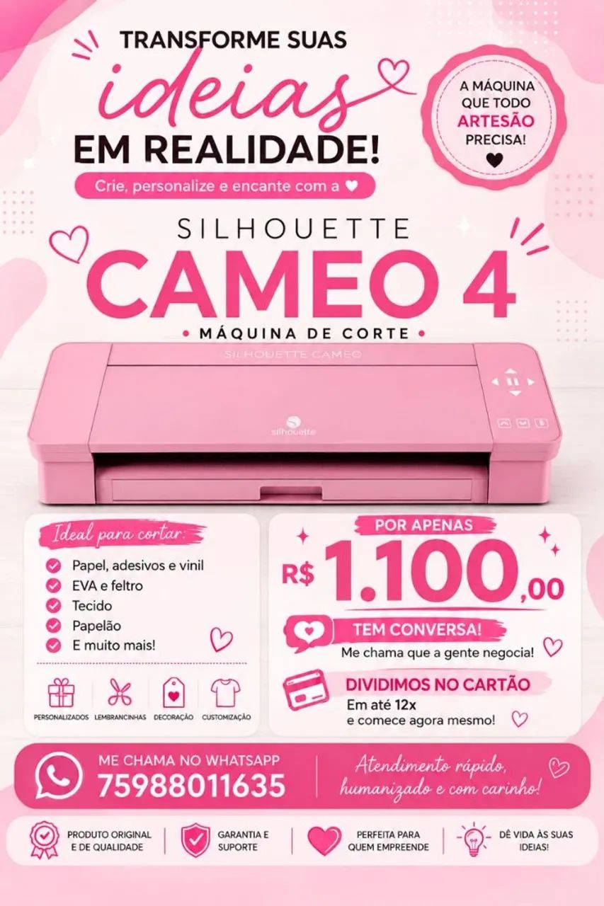 Máquina de corte silhouette cameo 4